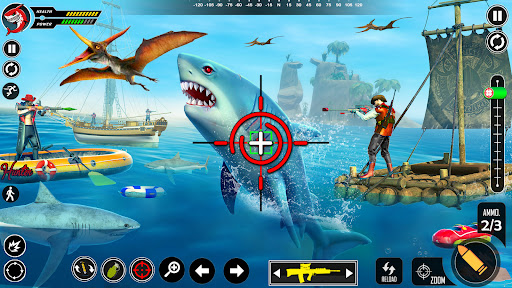 Shark Attack FPS Sniper Game mod apk no ads v1.0.45 screenshot 1