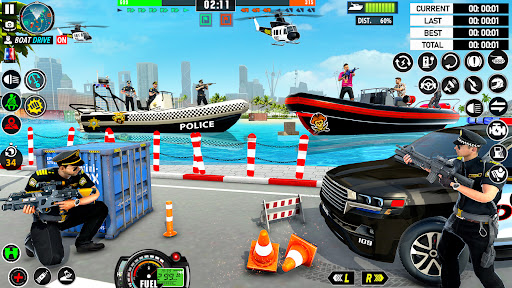 Police Boat Chase Crime Games mod apk unlocked everything