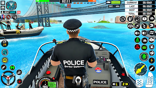 Police Boat Chase Crime Games mod apk unlocked everything v1.0.16 screenshot 1