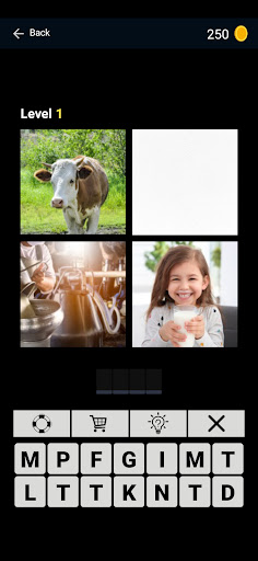 Puzzle 4 pics 1 word offline mod apk no ads