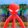 Red Stickman vs Monster School mod apk unlimited money