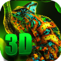 Chameleon Color Wallpaper 3D