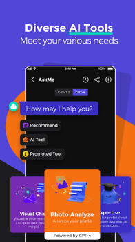 AskMe AI Chat Bot Assistant mod apk premium unlocked v1.0.9 screenshot 1