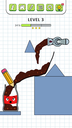Fill The Bottle Draw Line mod apk unlimited hints