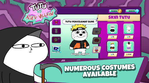 Tutu VS Asep Villain Mod Apk 1.1.1 Unlimited Money and Gems
