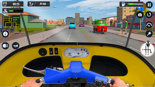 Tuk Tuk Auto Driving Games 3D mod apk unlimited everything v1.29 screenshot 1