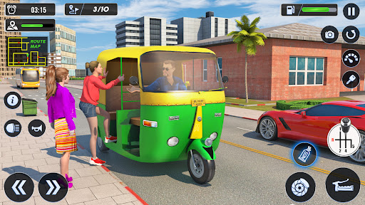 Tuk Tuk Auto Driving Games 3D mod apk unlimited everything v1.29 screenshot 2