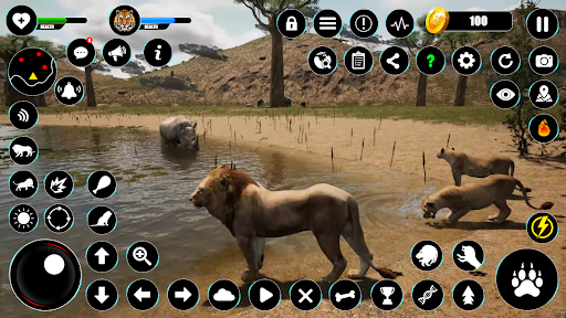 Lion Games Animal Simulator 3D mod apk unlimited money v4.4 screenshot 3