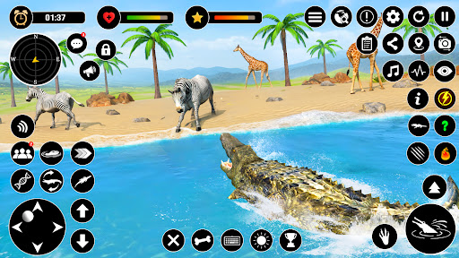 Crocodile Games Animal Games mod apk unlimited money v3.6 screenshot 2