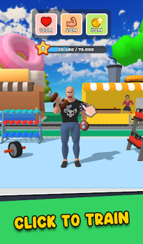 Gym Idle Clicker Fitness Hero mod apk 1.0.9 unlimited money and gems v1.0.9 screenshot 4