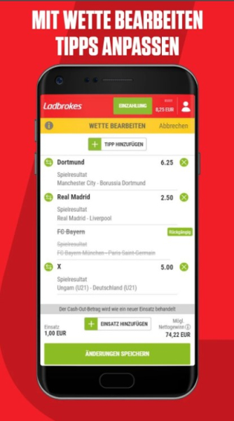 Ladbrokes Sportwetten App apk download latest version