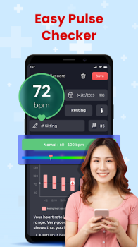 Heart Rate Monitor Pulse App mod apk free download v1.0.5 screenshot 2