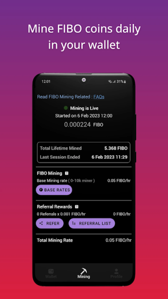 Fibonacci Wallet app Download latest version