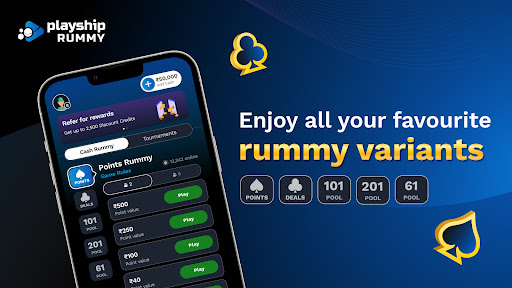 Playship Rummy Cash Rummy mod apk unlimited money v108.12 screenshot 1