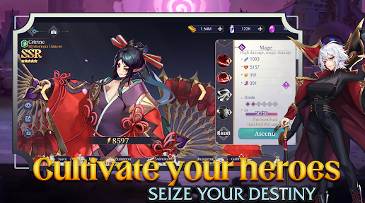 Maiden Academy Idle RPG Mod Apk Unlimited Money and Gems v1.1.0 screenshot 4