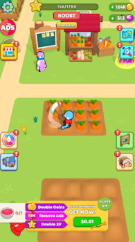 Crazy Farm Farming Building Mod Apk Unlimited Money and Gems v1.0 screenshot 3