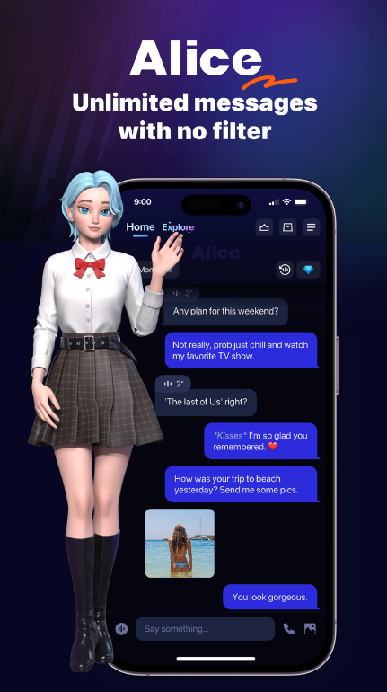 Alice Adventurous Character AI Mod Apk Premium UnlockedͼƬ1