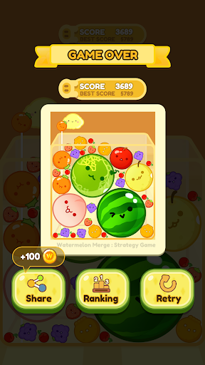 Watermelon Merge Strategy Game Mod Apk Unlimited Money