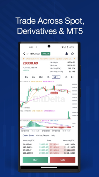 BitDelta exchange app Download for Android