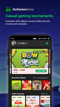 JioGames Play Win Stream mod apk premium unlocked unlimited coins v3.10.7 screenshot 1