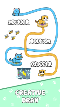 Cat Rush Draw Puzzle Game Mod Apk Unlimited Money v0.0.10 screenshot 1