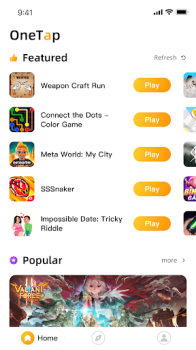 OneTap Play Games Instantly mod apk 3.5.3 unlimited time latest version v3.7.0 screenshot 3