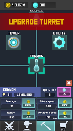 Idle Turret Tower Defense Mod Apk Unlimited Money and Gems