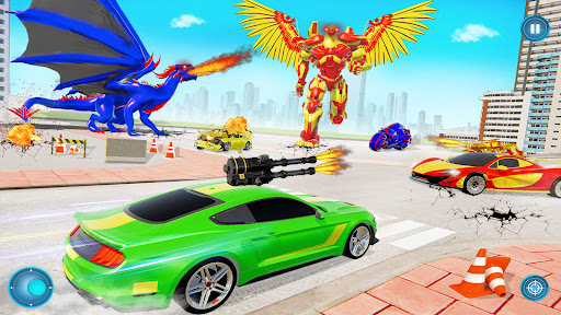 Flying Pigeon Robot Car Game mod apk unlimited money v115 screenshot 2