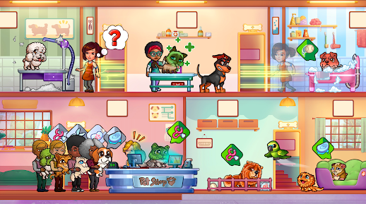 Pet Shop Fever Animal Hotel Mod Apk Unlimited Money and Gems v2.5.1 screenshot 1