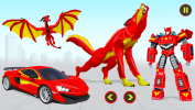 Wolf Robot Car Transform Game mod apk unlimited money v3.7 screenshot 1