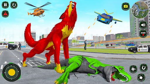 Wolf Robot Car Transform Game mod apk unlimited money v3.7 screenshot 3
