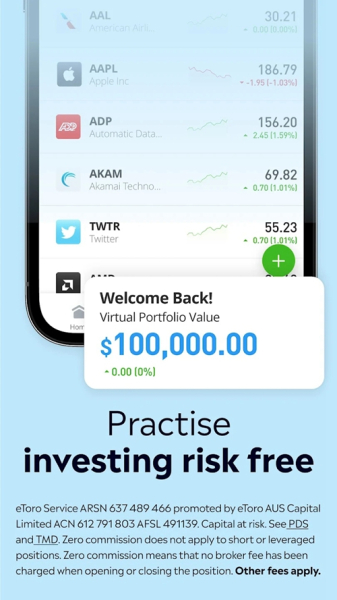 eToroX exchange app official Download