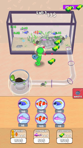 Idle Fishtank Aquarium Tycoon mod apk unlimited money