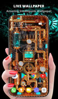 3D Wallpaper Steampunk Energy mod apk no ads download v5.10.24 screenshot 1