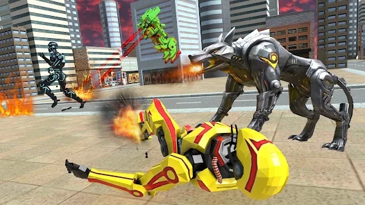 Wild Wolf Robot Car Transform apk Download for Android v1.0 screenshot 4