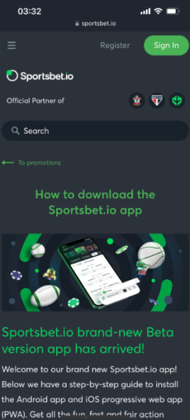 Sportsbet.io App Download for Android