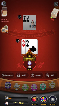 Blackjack 21 offline games Mod Apk Unlimited Money v1.9.8 screenshot 1