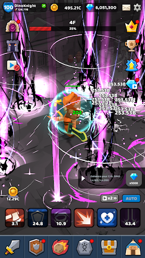 Dino Knights Mod Apk Unlimited Money and Gems