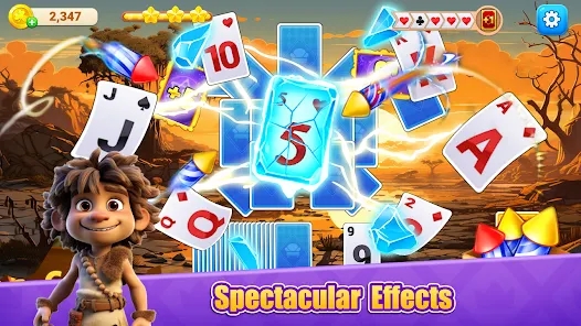 TriPeaks Solitaire Primitive apk download latest version v2.0.9 screenshot 1