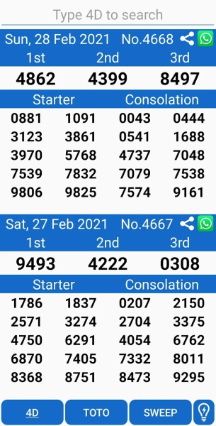 singapore 4d results today malaysia live apk Download for Android