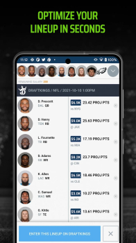 LineupHQ Express DraftKings apk Download for Android v2.2.63 screenshot 1