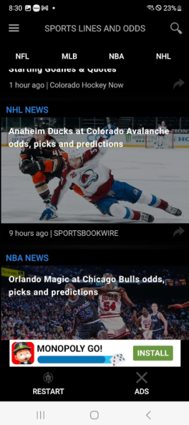 Sports Lines Odds App Download for Android