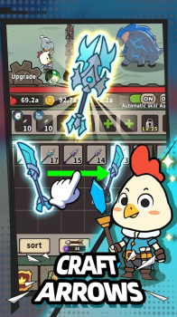 Idle Cluck Archer Defense mod apk download latest version v1.105 screenshot 2