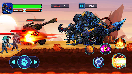 Mech Dinosaur War Mod Apk Unlimited Money and Gems v1.1.5 screenshot 3