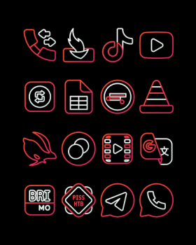 RoseLine Red Icon Pack mod apk free download v58 screenshot 5