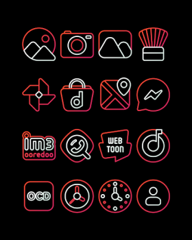 RoseLine Red Icon Pack mod apk free download v58 screenshot 7