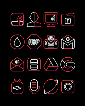 RoseLine Red Icon Pack mod apk free download v58 screenshot 8