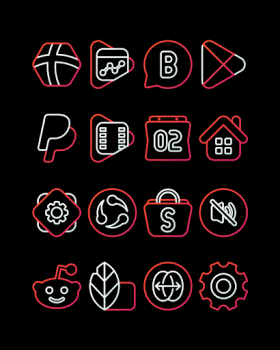 RoseLine Red Icon Pack mod apk free download v58 screenshot 2