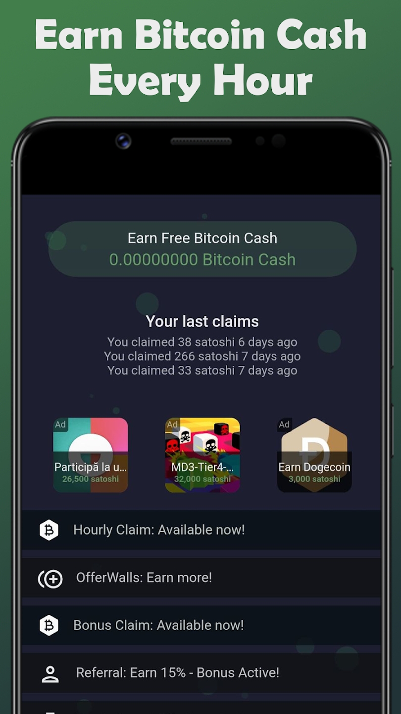 Earn Bitcoin Cash app Download for AndroidͼƬ1