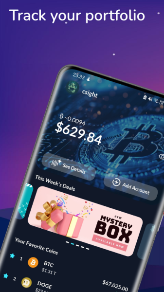 cSight Crypto Tracker App Download for Android
